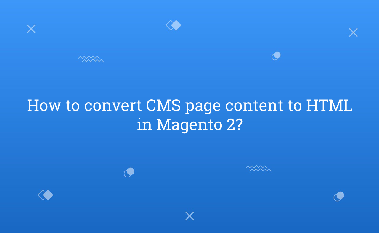 How to convert CMS page content to HTML in Magento 2